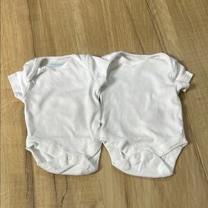 Primark White Baby Bodysuits Set